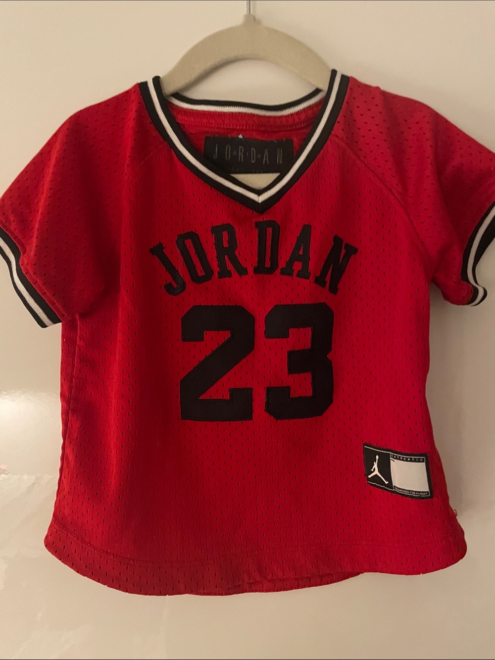 Jordan Kids Red Mesh Jersey